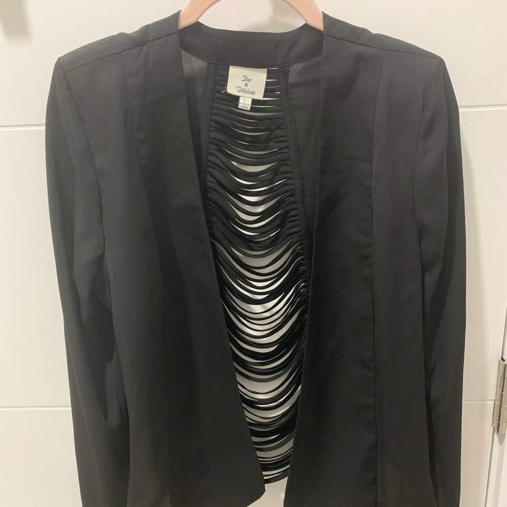 Hot & Delicious Shoulder-pad Jacket